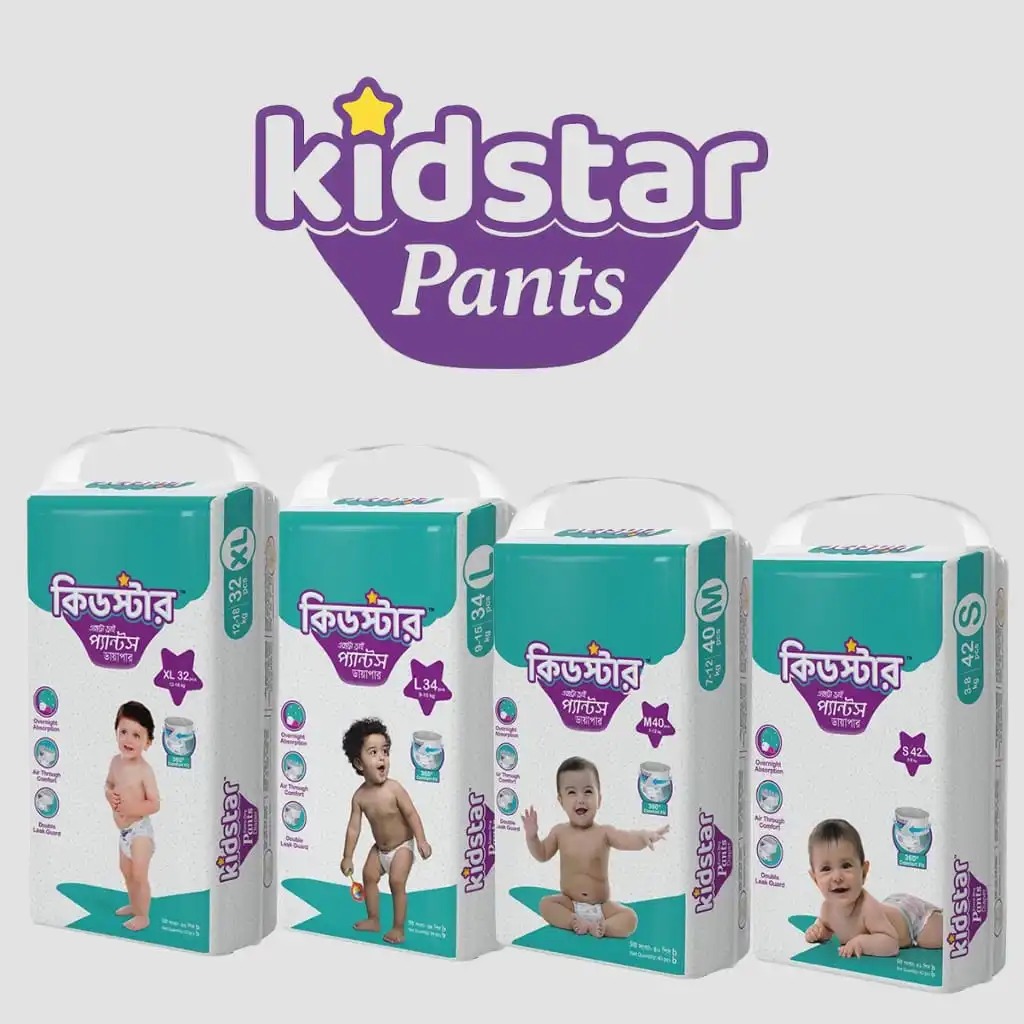 Kidstar Ultra Soft Baby Pant Diaper for Kids Dryness, Safety and Comfort